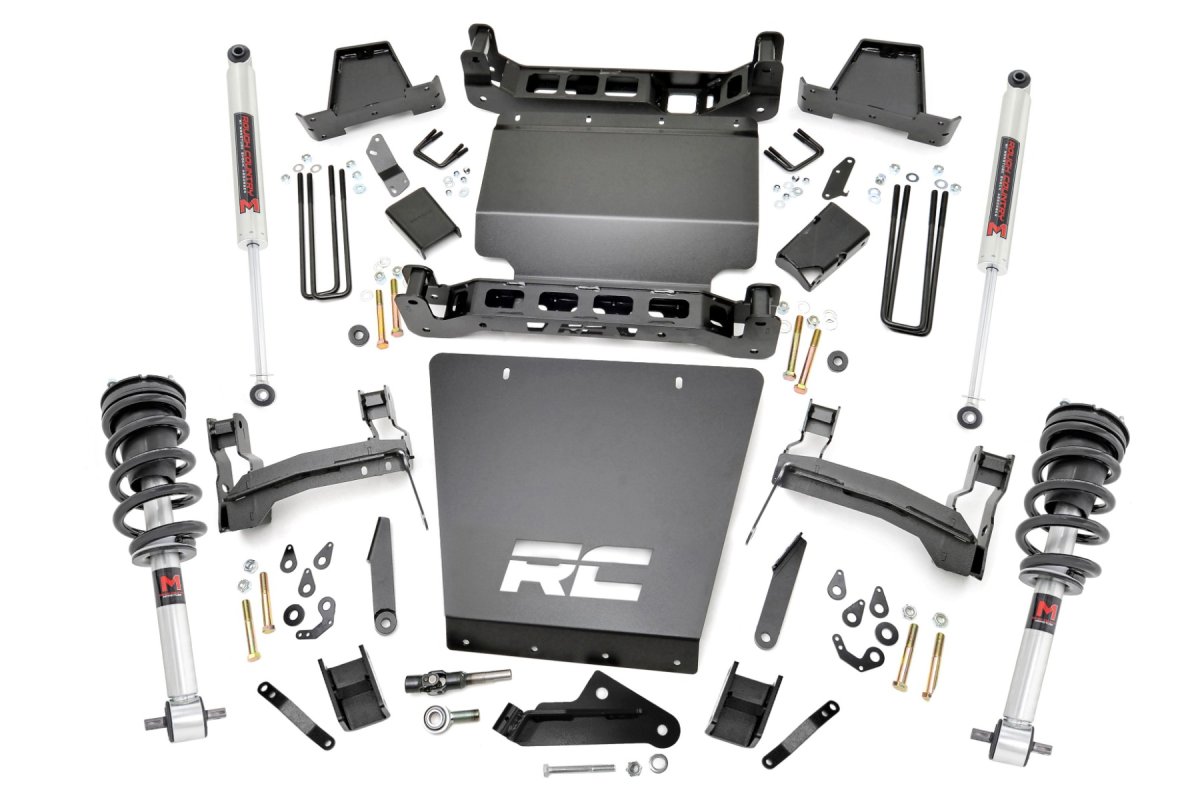 GMC Sierra 1500 Suspension Lift Kit - Rough Country - M1 Struts/M1 - '14-'16